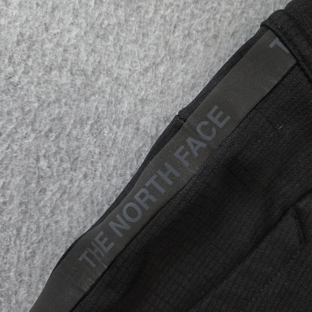The North Face Shorts Mens‎ L Black Fleece Polyester Elastic Waist 10in